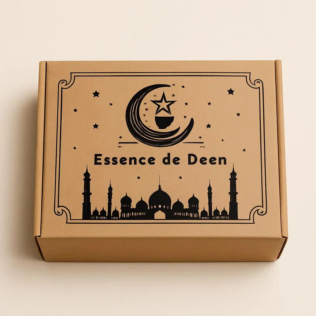Box éducative musulmane Essence de Deen – Apprentissage de l’islam en famille, activités et ressources pour renforcer la foi des enfants et parents.